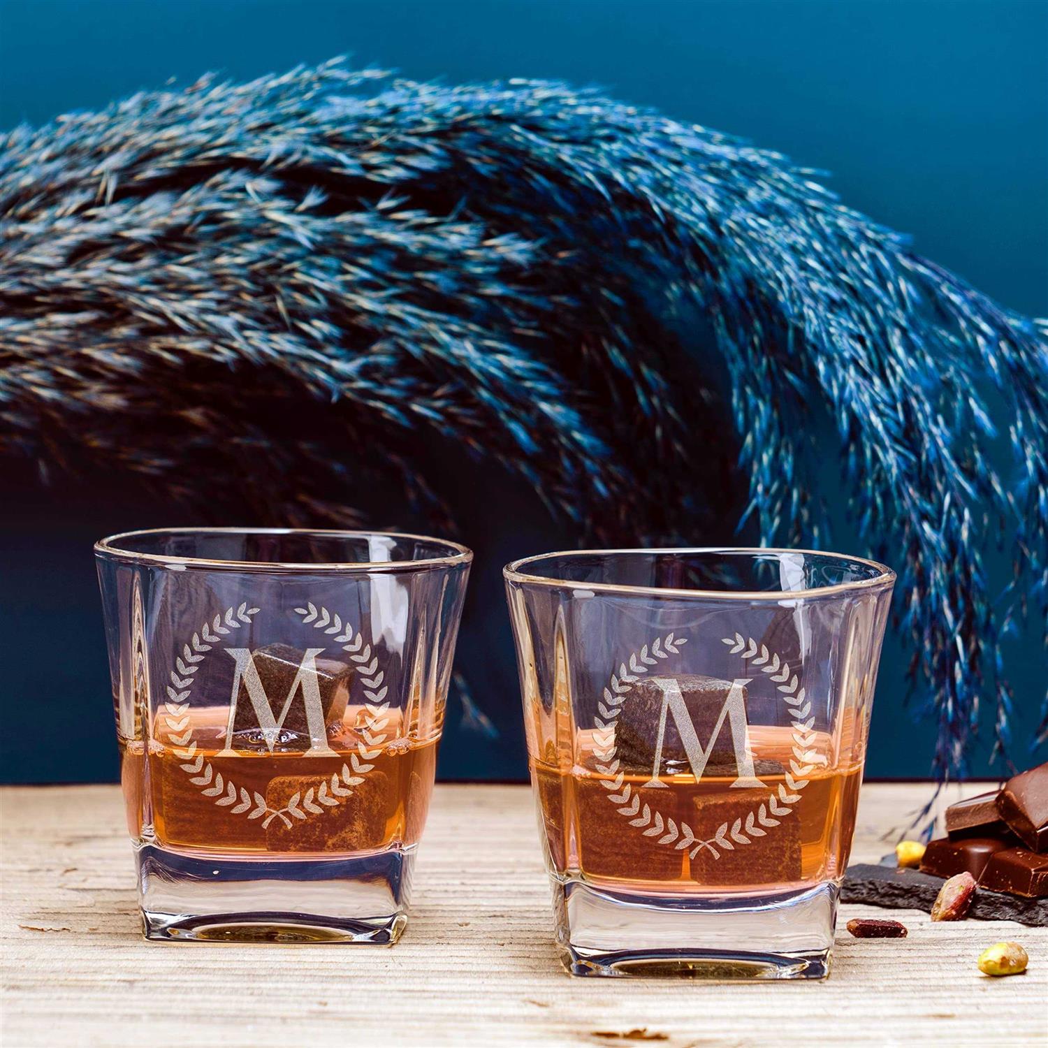 Personalized Whiskey Decanter Set 5 Design Options Custom Liquor 25 oz