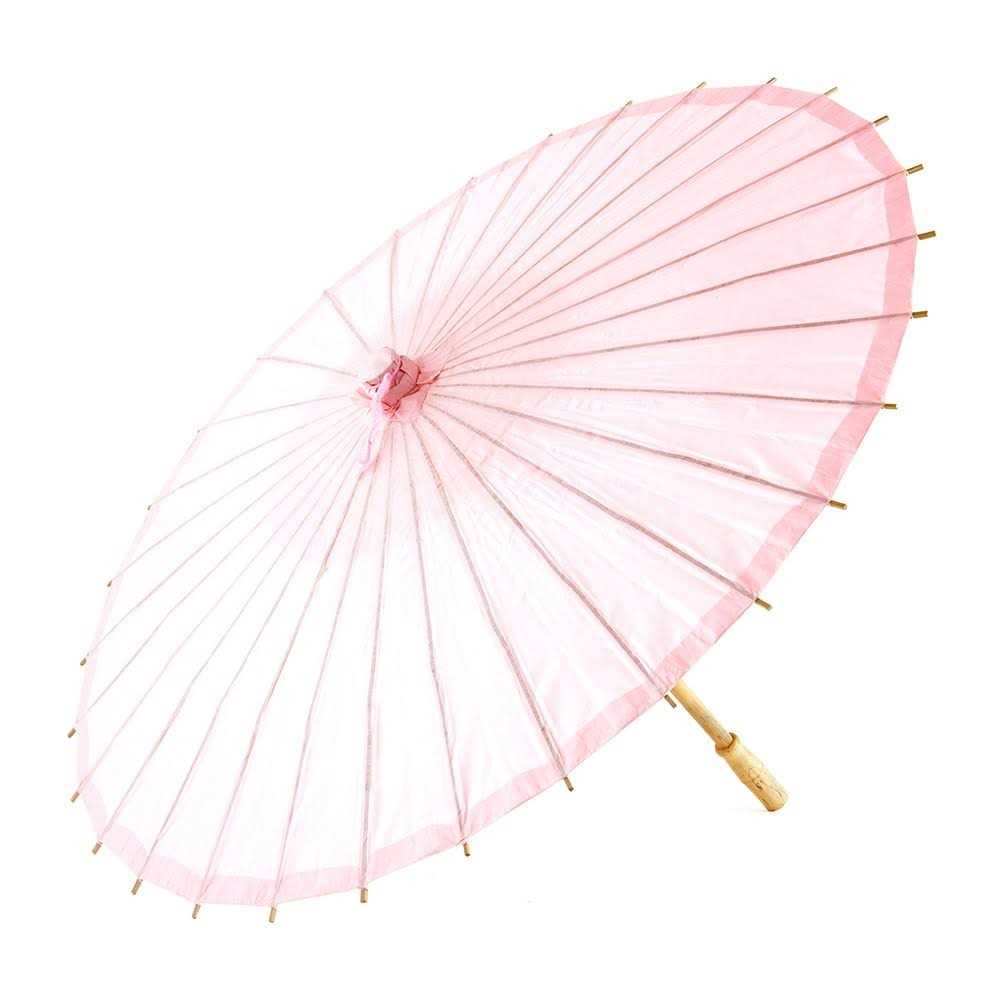 Weddingstar Pretty Paper Parasol With Bamboo Handle