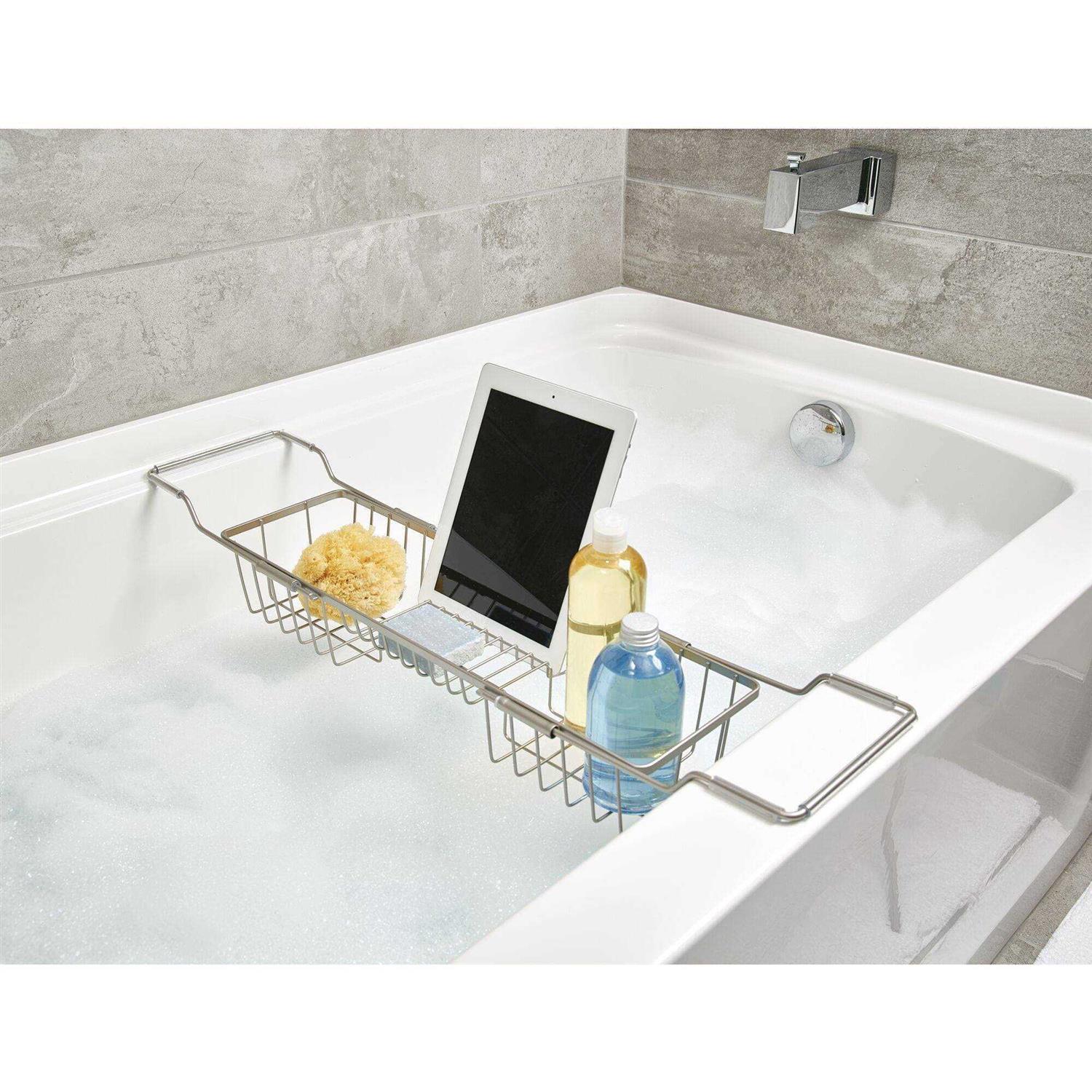 iDesign Everett Adjustable Over Bathtub Caddy