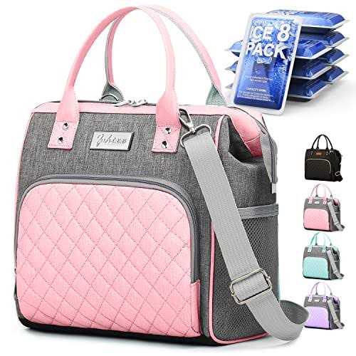 Lunch Bag Women Insulated Lunch Box for Women Adults Leakproof Large Lunch Tote Bags for Women with Adjustable Shoulder Strap