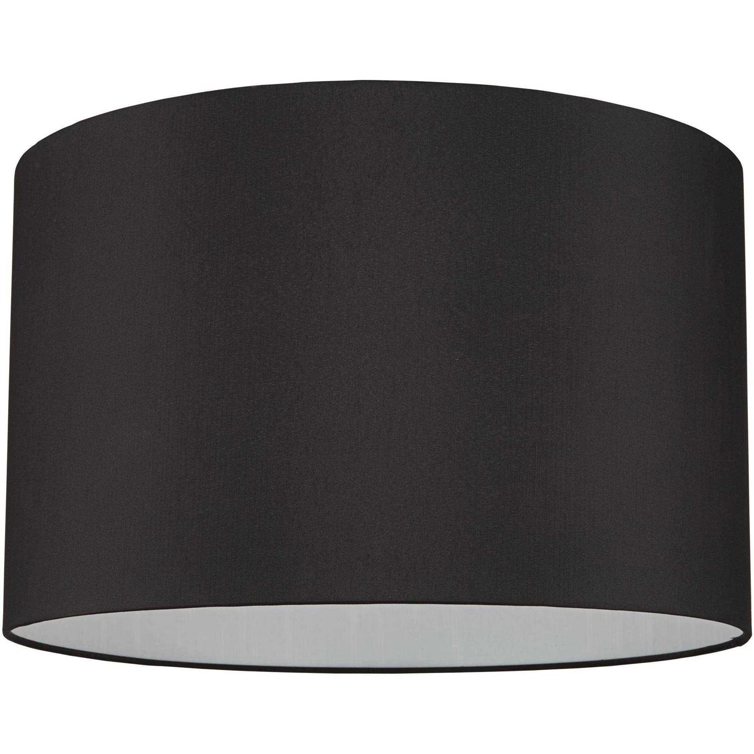 Springcrest Black Faux Silk Large Tapered Drum Lamp Shade Top x Bottom x Slant x High Replacement with Harp and