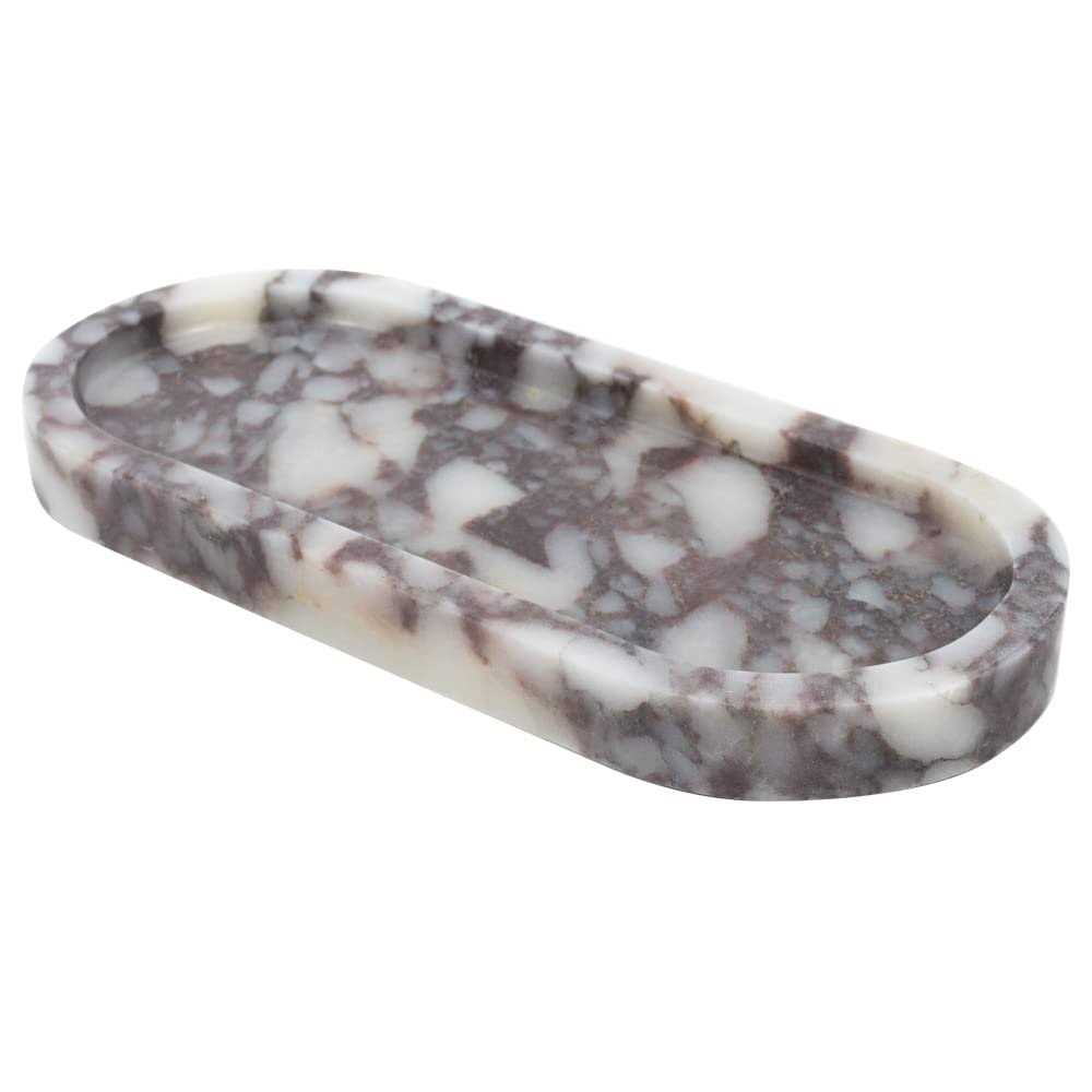 100% Natural Luxury Calaccata Viola Marble Small Hand Towel Tray Holder Organizer for Jewelry