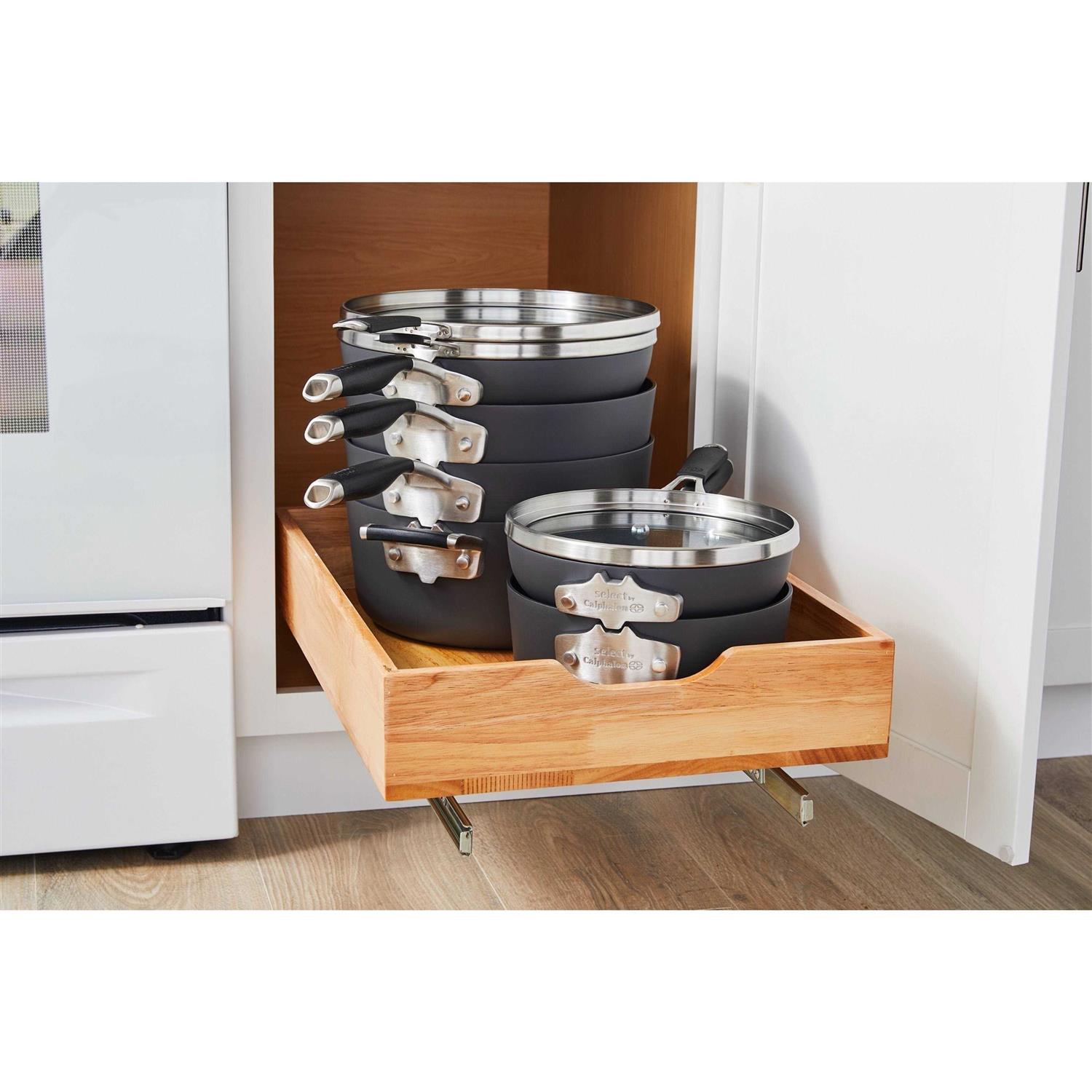 Calphalon Space Saving Hard-Anodized Nonstick Cookware Set