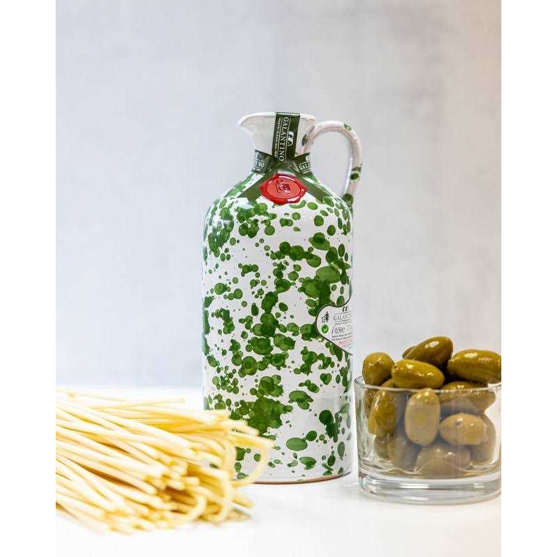 Frantoio Galantino Hand-Painted Ceramic Extra Virgin Olive Oil
