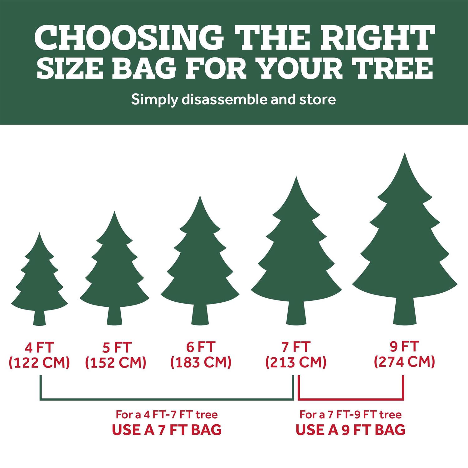 Zober Christmas Tree Storage Bag Fits 9 ft Artificial Trees