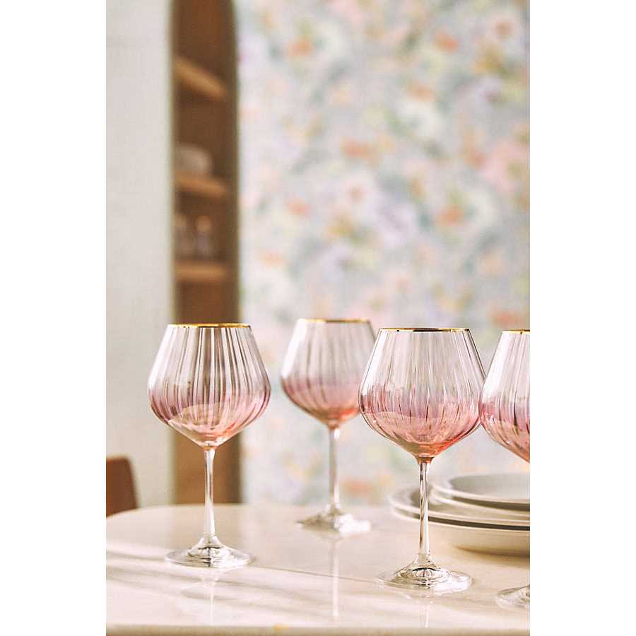Waterfall Wine Glasses Set of 4 by Anthropologie