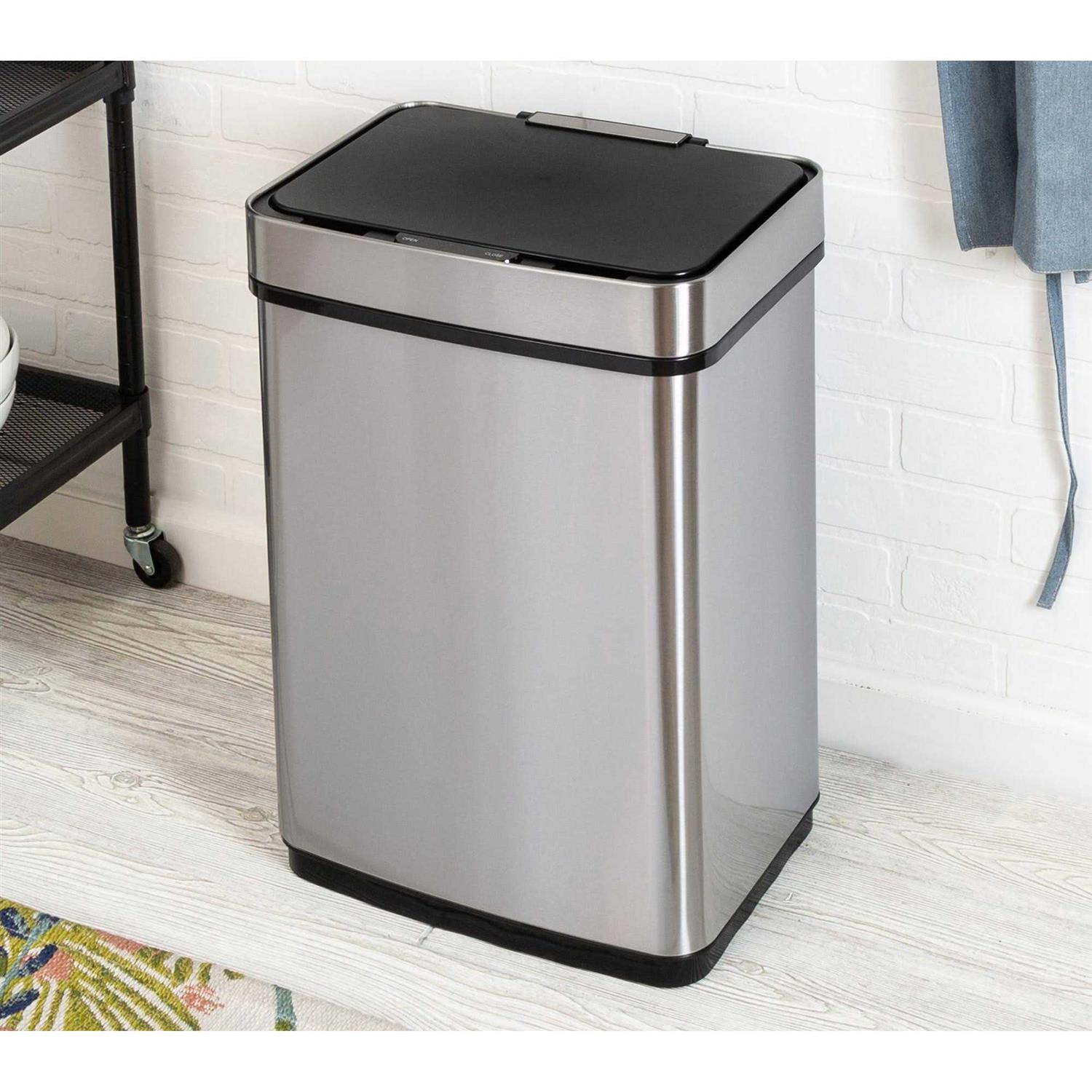 Honey-Can-Do Stainless Steel Motion Sensor Trash Can