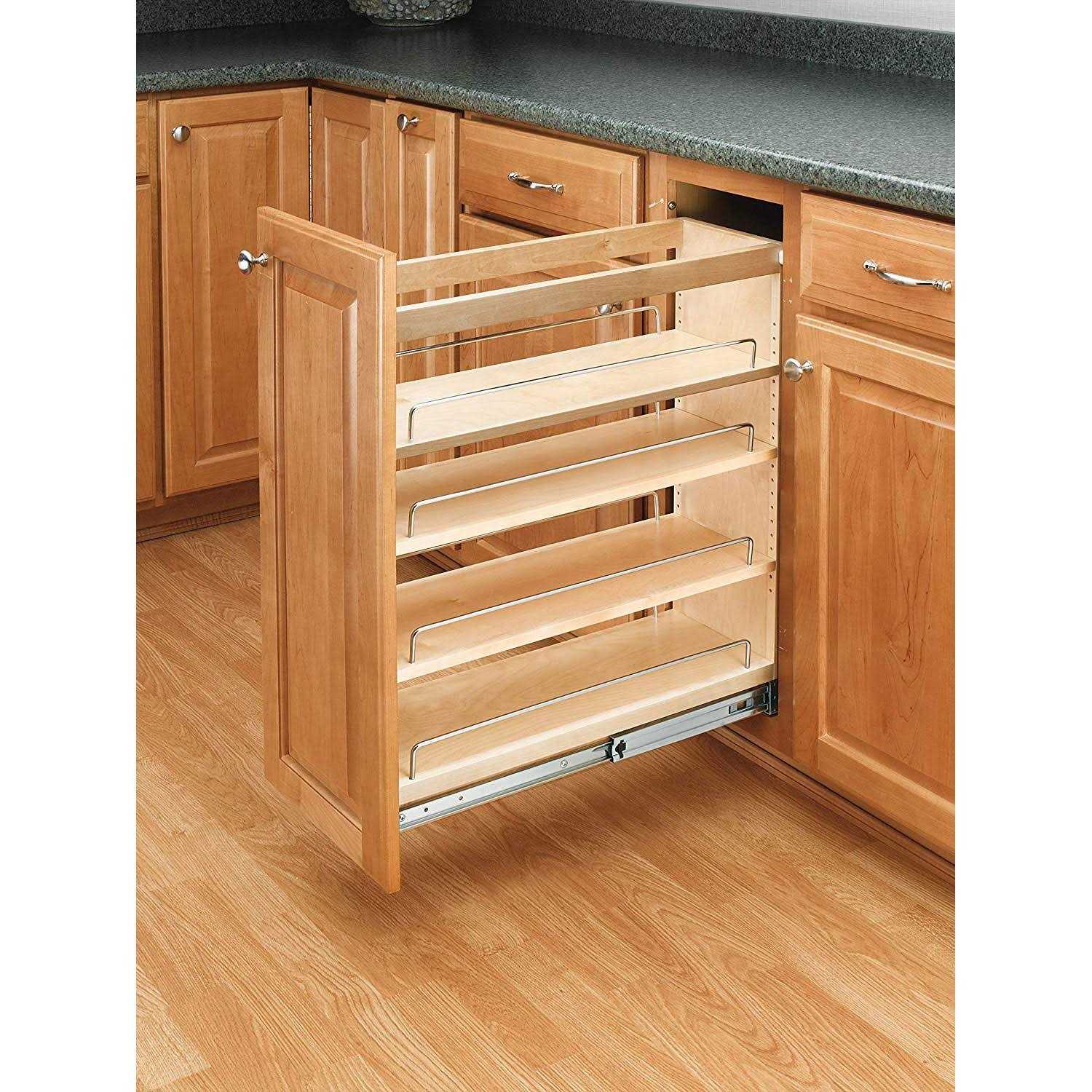 Rev-A-Shelf Wood Base Cabinet Pull Out Organizer 448-BC-5C
