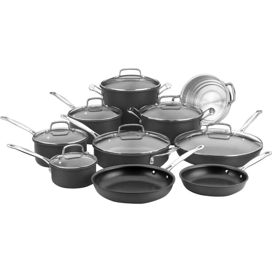 Cuisinart Chef’s Classic Hard Anodized 17 Piece Cookware Set