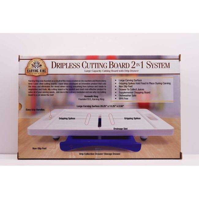 Karving King 2-in-1 Dripless Cutting Board