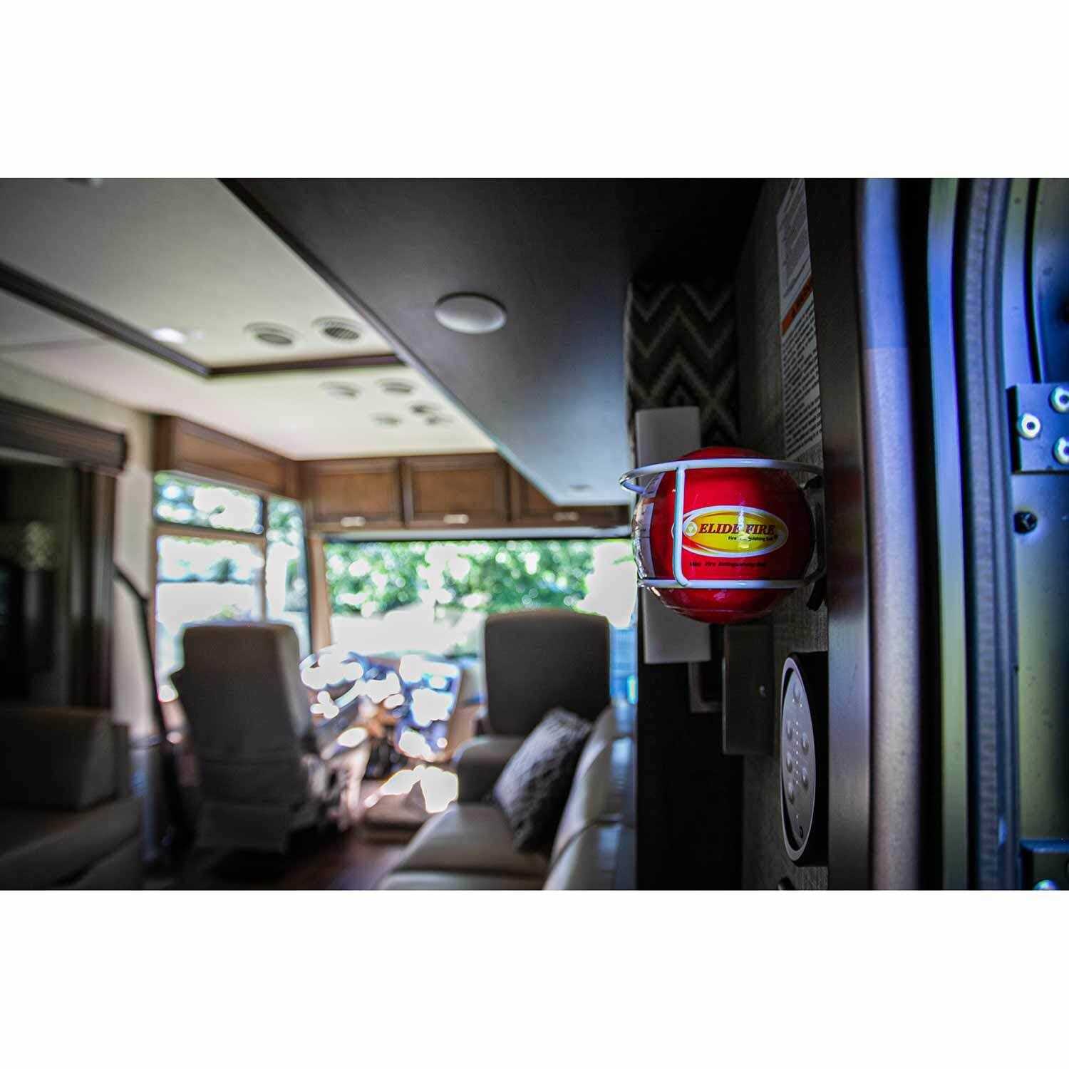 4 Elide Fire Ball Fire Extinguisher Industrial Box Package with Non-Closeable Mounting Bracket by Elide Fire Usa