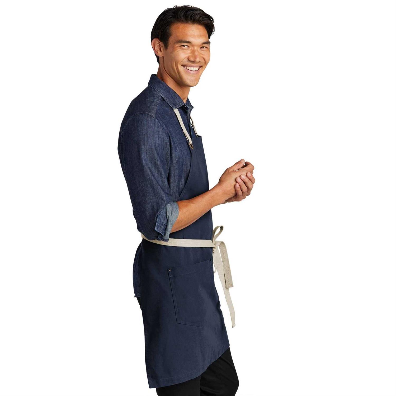 Port Authority A815 Canvas Full Length Two Pocket Apron