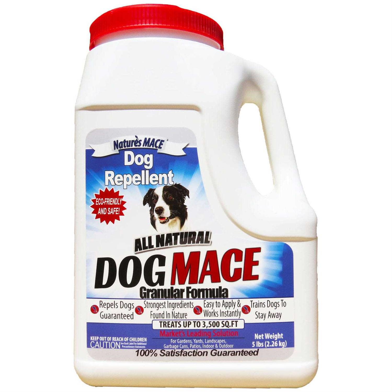 Nature ‘s Mace Nature’s Mace Natures Mace Dog Repellent 6LB Treats 3500 Sq. Ft. Keep Dogs Out of Your Lawn and garden Train Your Dogs to Stay Out of