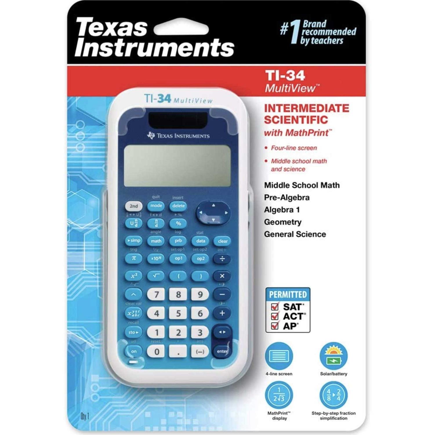 Texas Instruments MultiView TI-34 Scientific Calculator