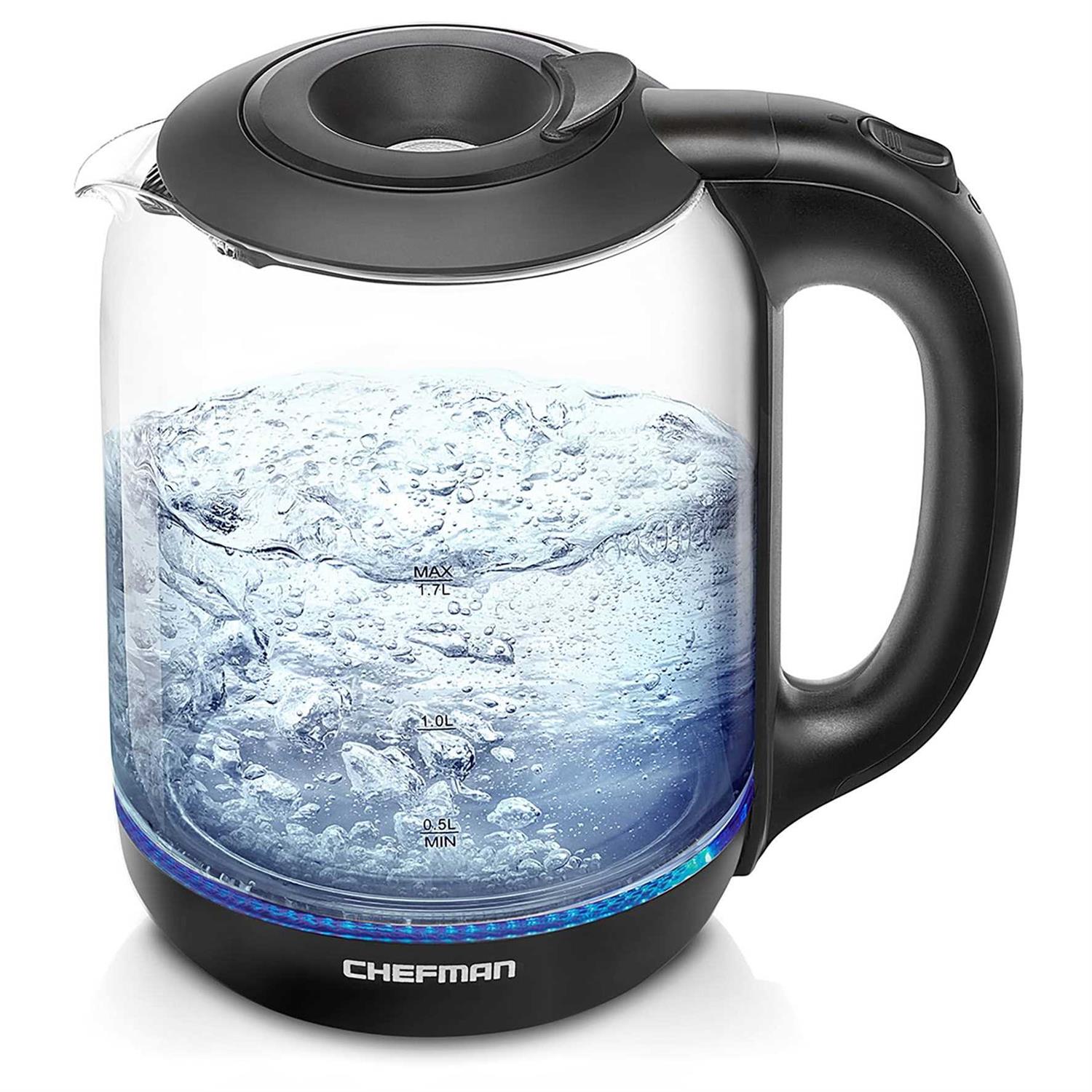 Chefman 1.7 Liter Electric Kettle With Easy Fill Lid