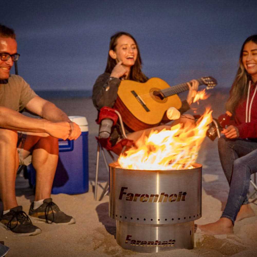 Farenheit Stainless Steel Portable Fire Pit