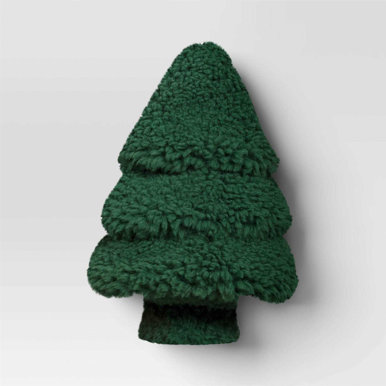 Threshold Faux Shearling Tree Shaped Throw Pillow