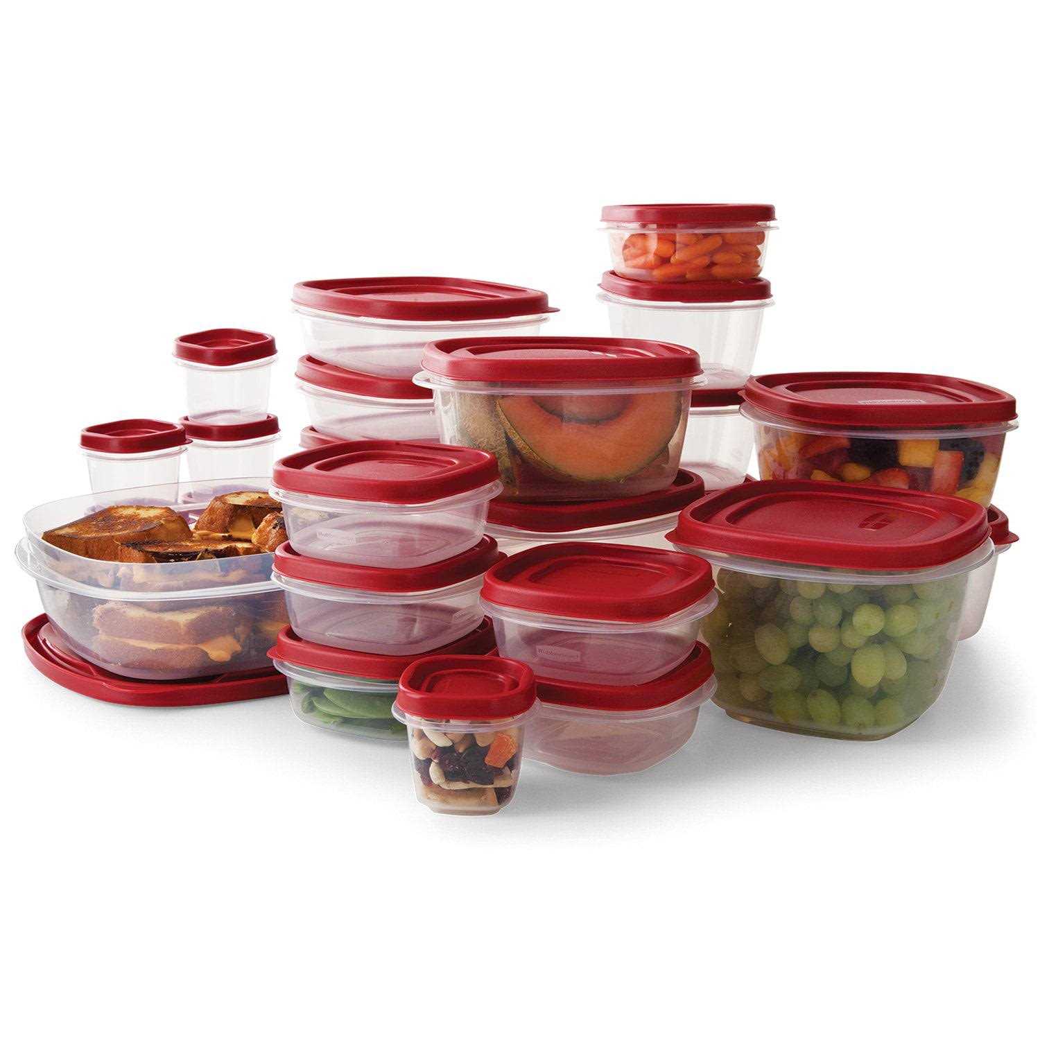 Rubbermaid 50 Piece Easy Find Lids Food Storage Set