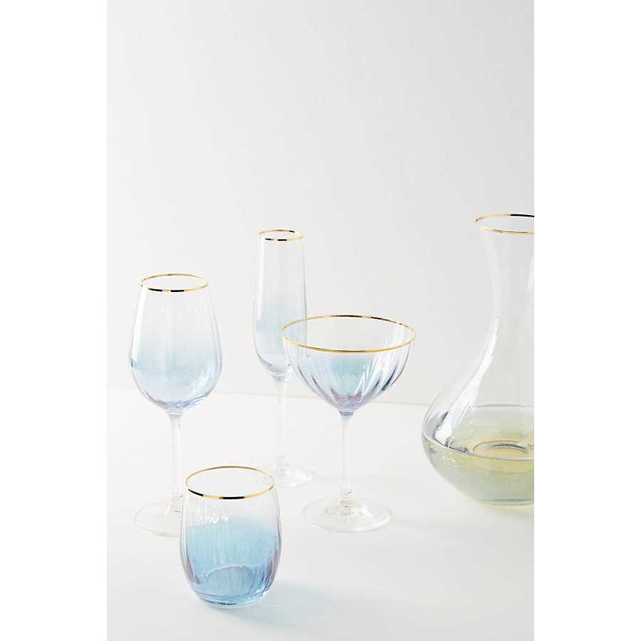 Waterfall Wine Glasses Set of 4 by Anthropologie