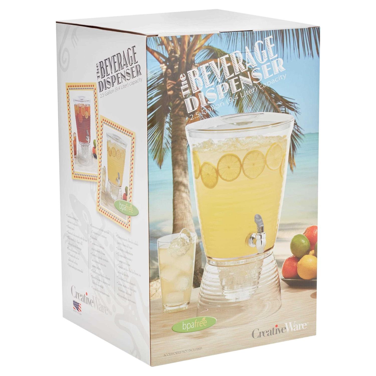 CreativeWare 2.5-Gallon Bark Beverage Dispenser