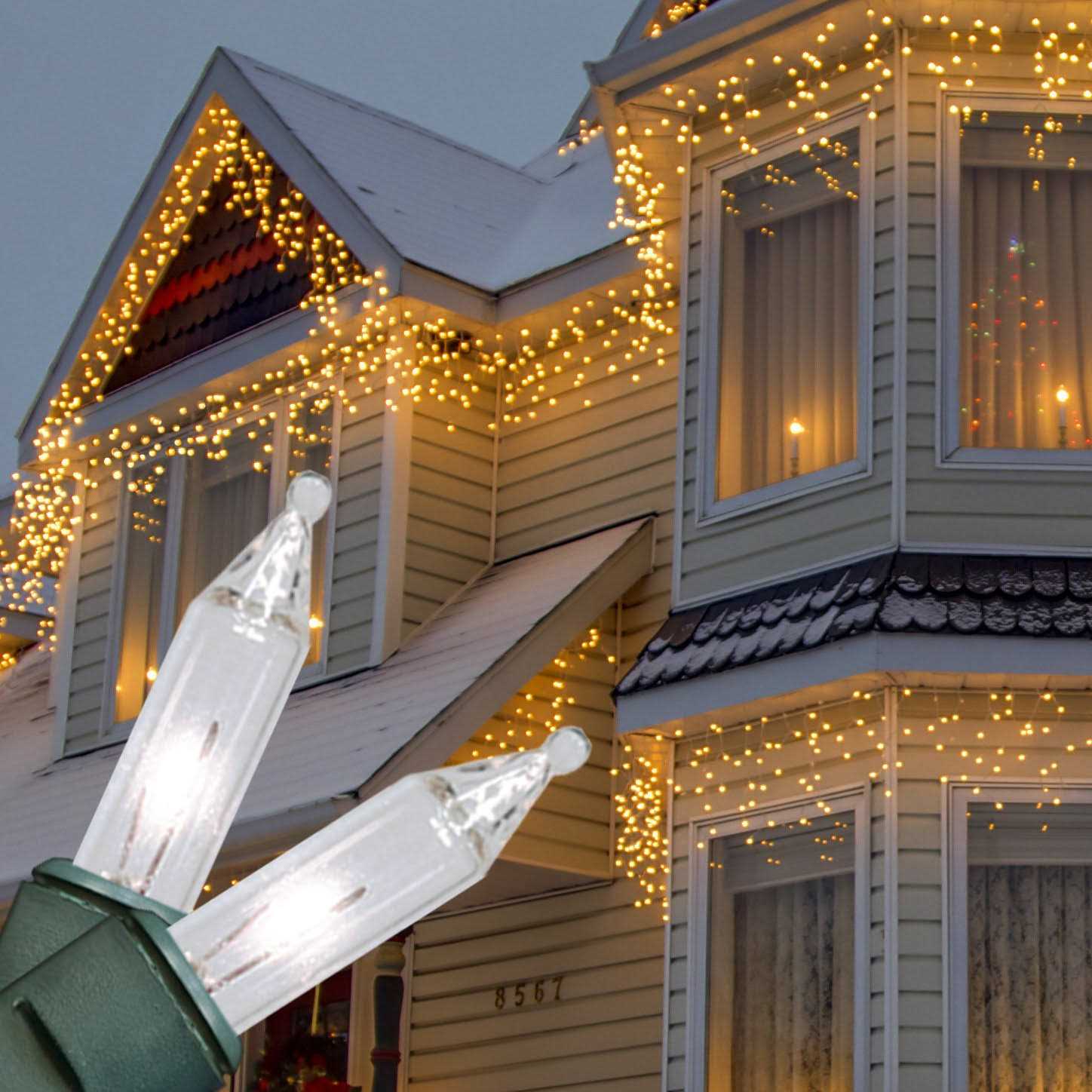 100 Clear Icicle Lights