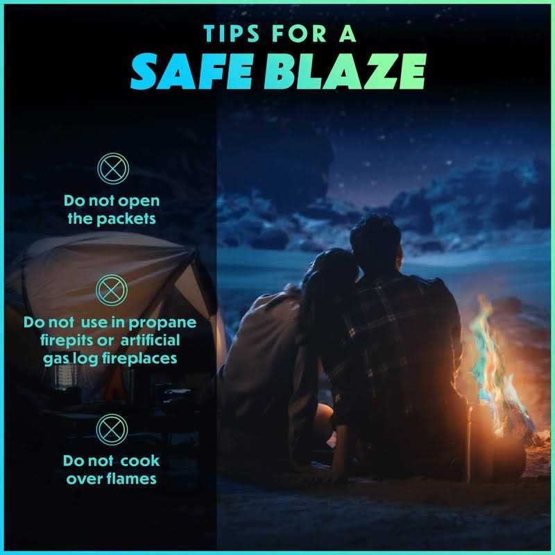 Magical Flames Fire Color Changing Packets for Campfires Fire Pit