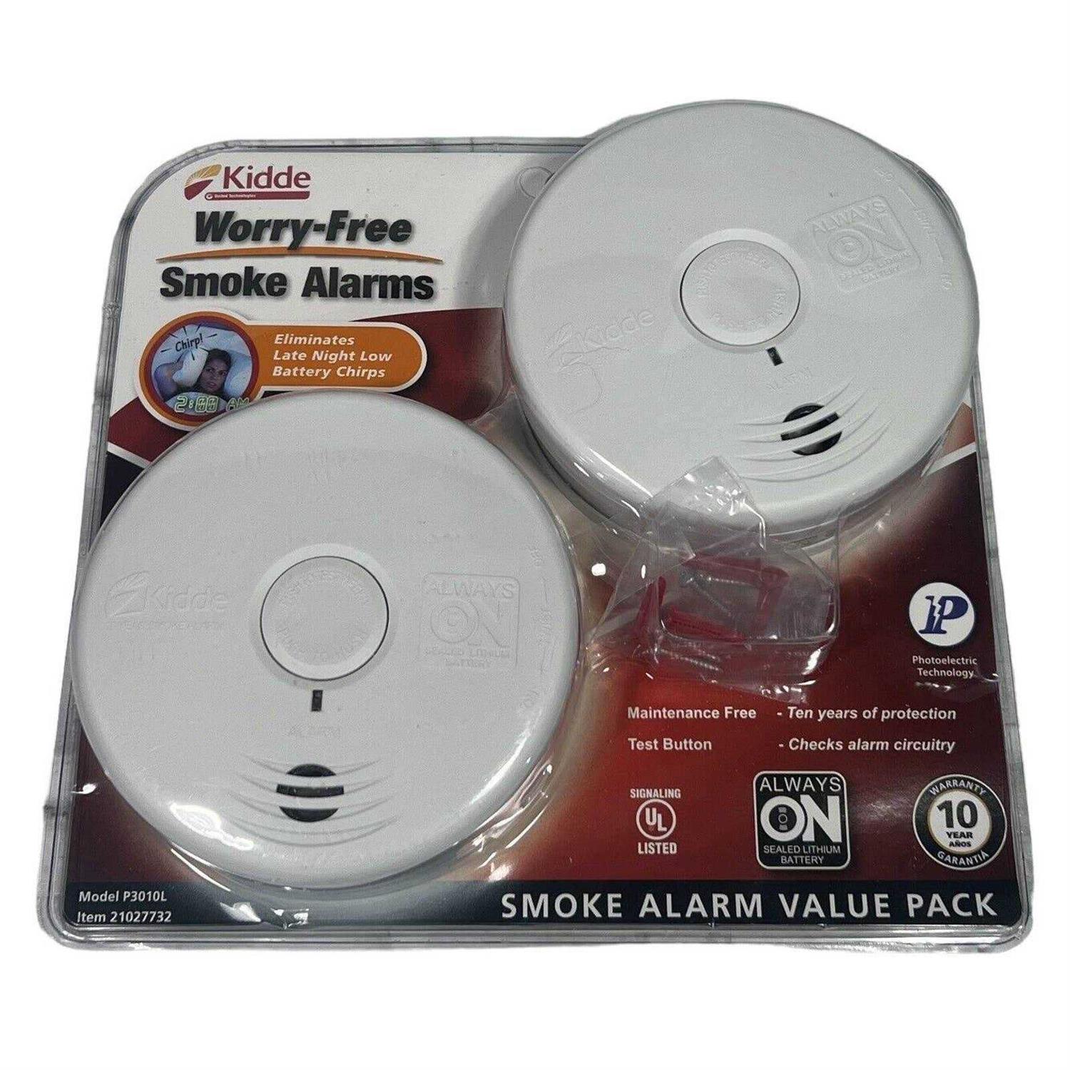 Kidde Worry-Free Smoke Alarm
