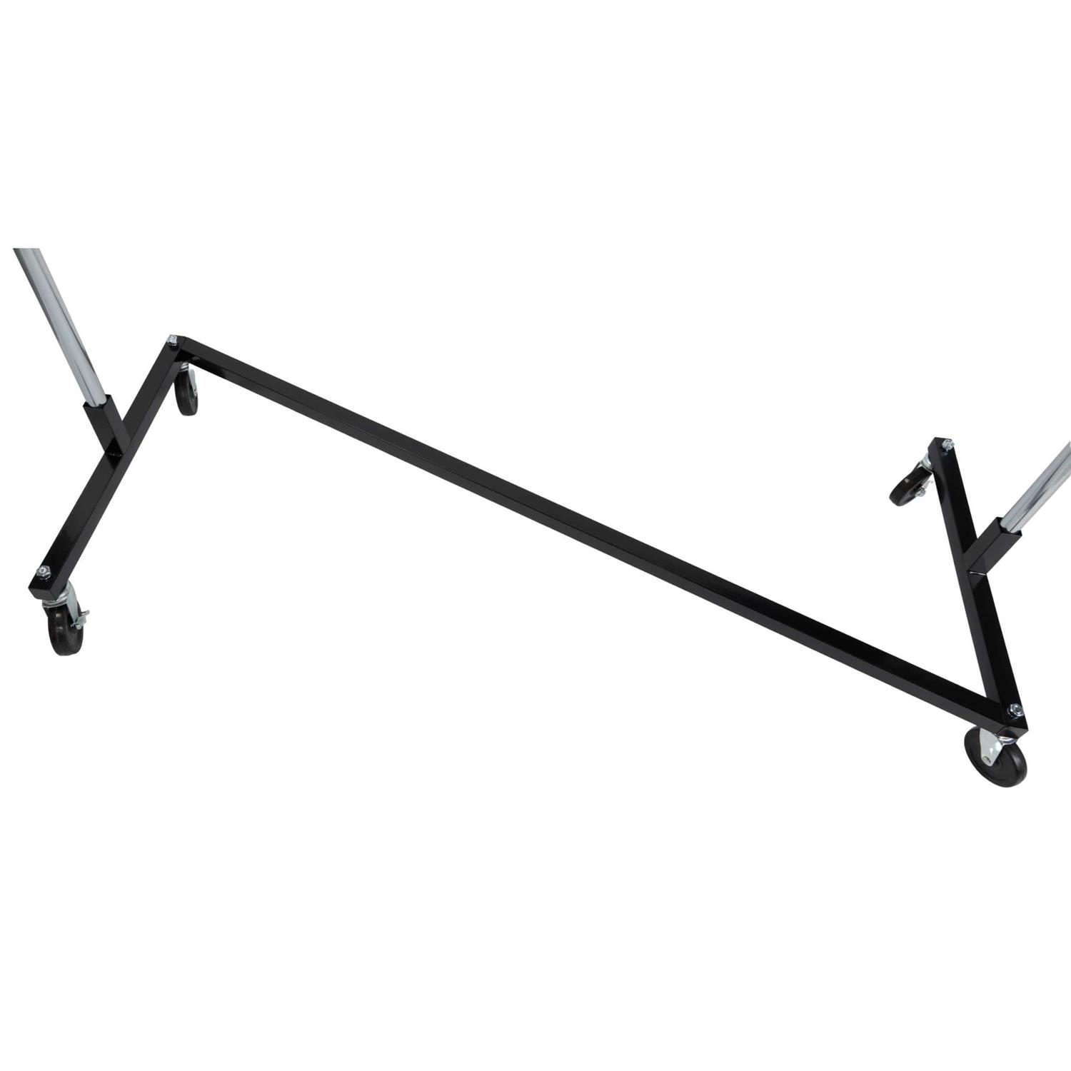 SSWBasics Single Rail Z-Truck Clothing Rack 63&”W x 24&”D x 68&”H