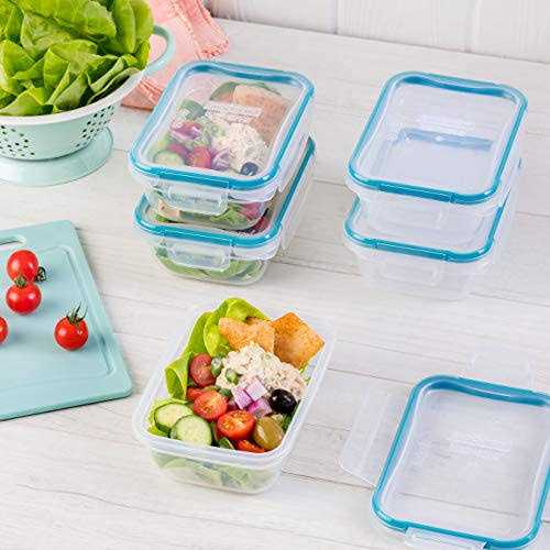 Snapware 3-Cup Capacity Total Solution Rectangular Plastic Meal Prep Food Storage Set