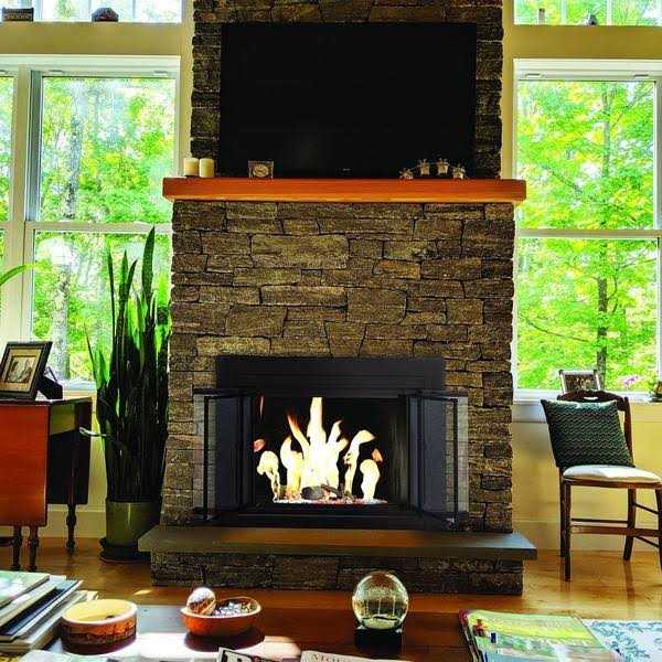 Pleasant Hearth Ascot Oil Rubbed Bronze Glass Fireplace Doors