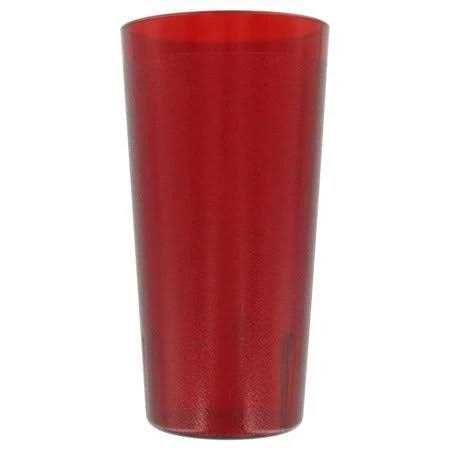 Cambro 2000P156 Colorware 22 Oz. Ruby Red Plastic Tumbler