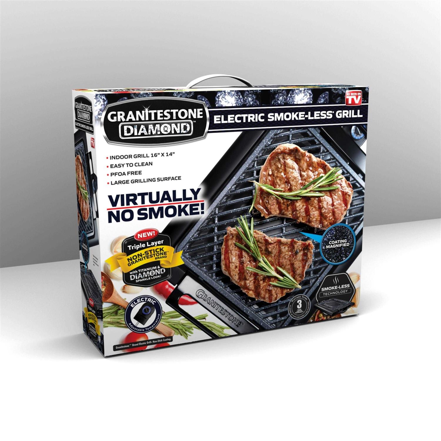 Granitestone Diamond Electric Smokeless Grill