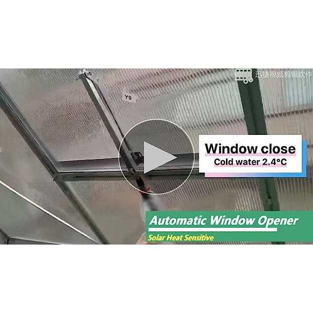 Yziixi Auto Vent Opener Automatic Greenhouse Window Opener Cylinder Roof Vent Opener Autovent Kit Solar Heat Sensitive Agriculture Gardening Tools