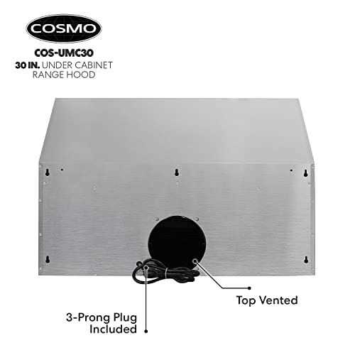 Cosmo UMC30 Ducted Under Cabinet Stainless Steel Range Hood