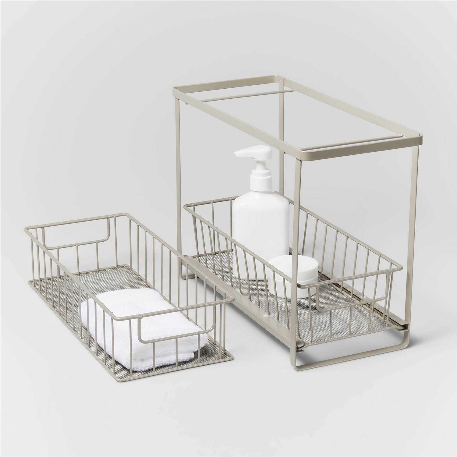 Brightroom Two Tiered Slide Out Organizer