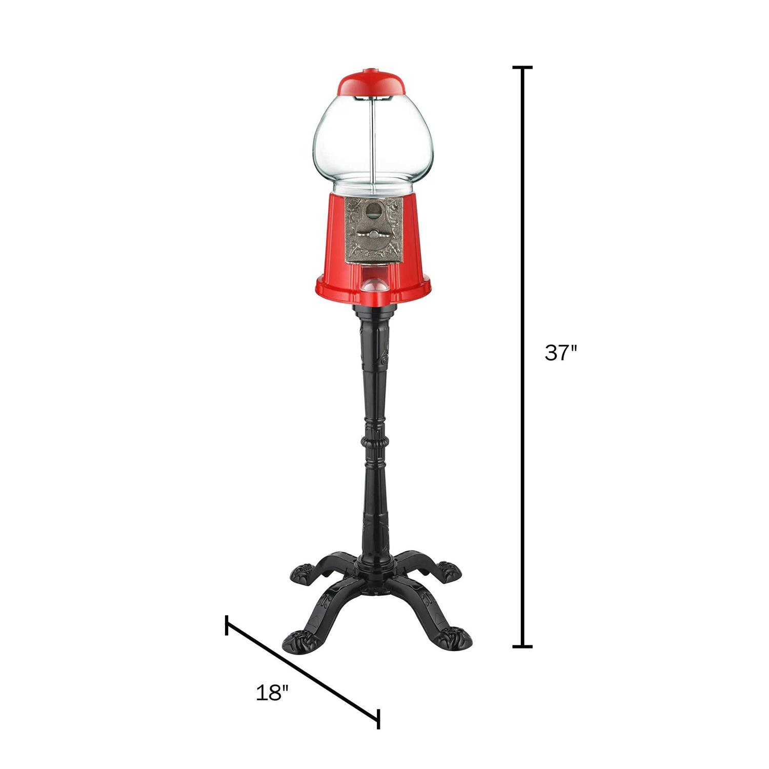 Great Northern Popcorn 6260 15 Vintage Candy Gumball Machine & Bank with Stand