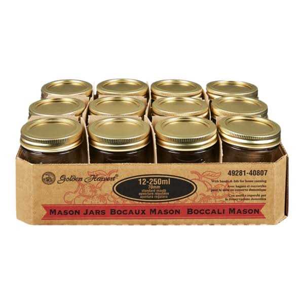 Golden Harvest 250 Jar& Std Lid