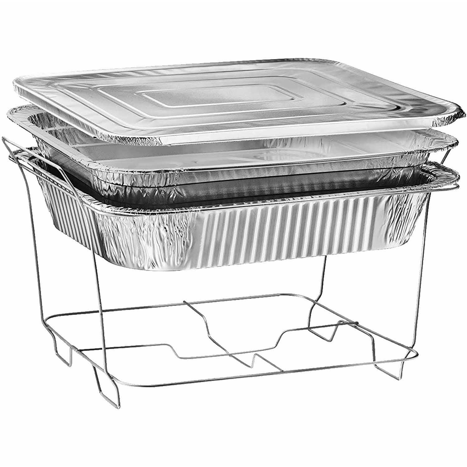 42-Pc Chafing Dish Buffet Set Includes Chafing Fuel
