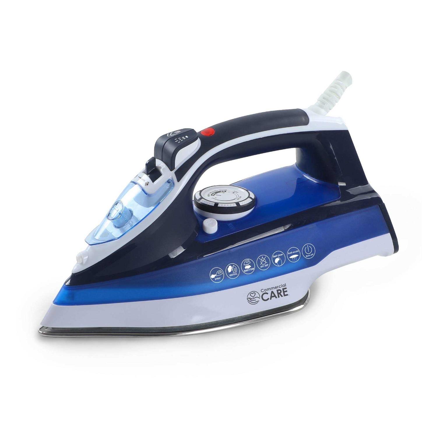 Commercial Care Steam Iron 1500 Watts Steamer for Clothes