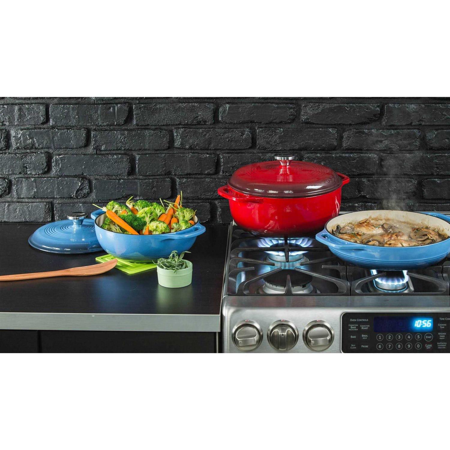 Lodge Enamel Cast Iron Dutch Oven