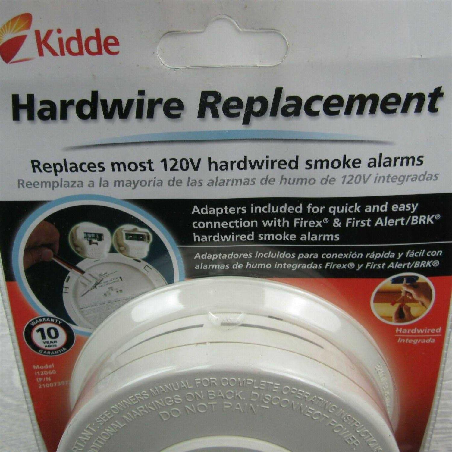 Kidde Smoke Detector Hardwired Smoke Alarm with Battery Backup