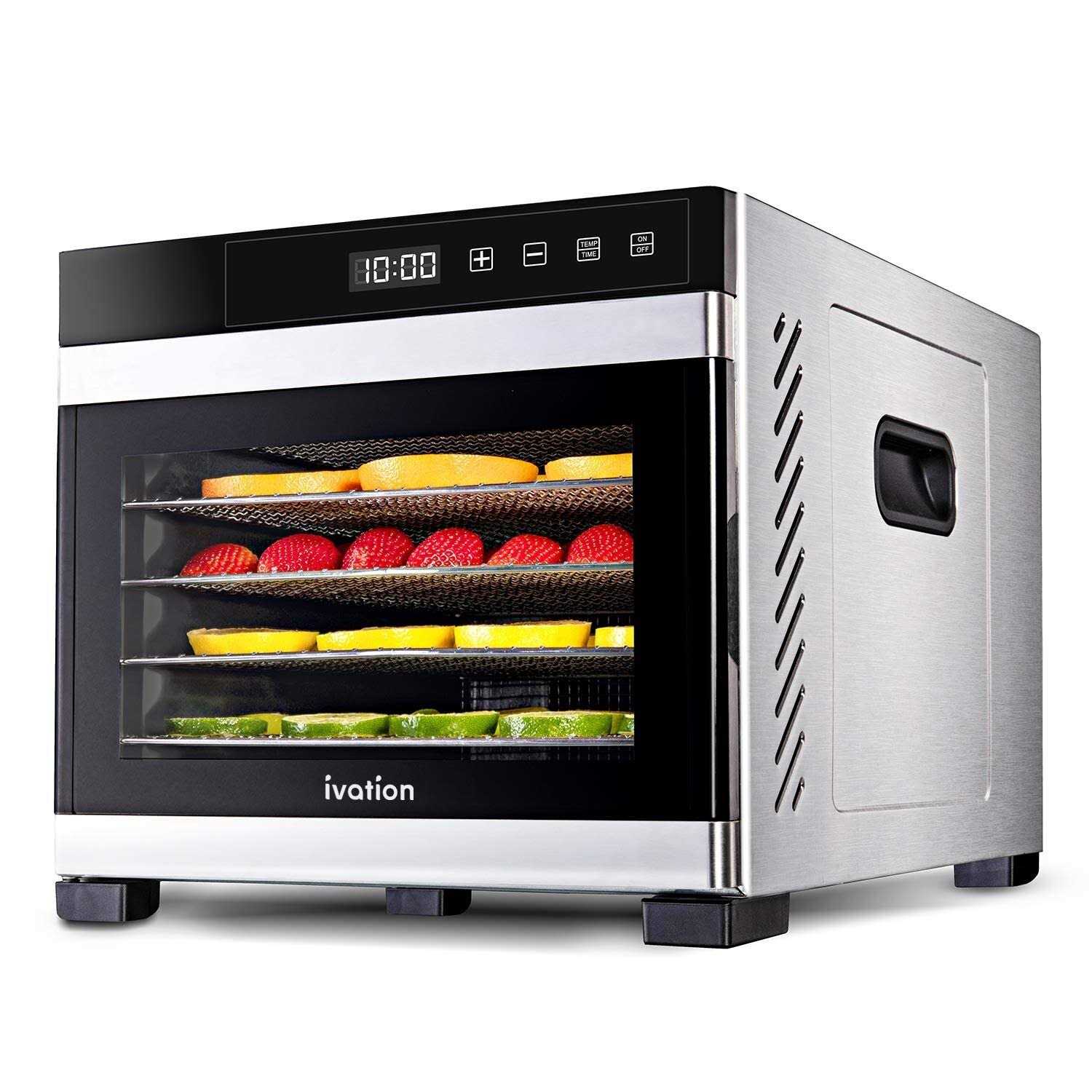 Ivation 10-Tray Stainless Steel Food Dehydrator