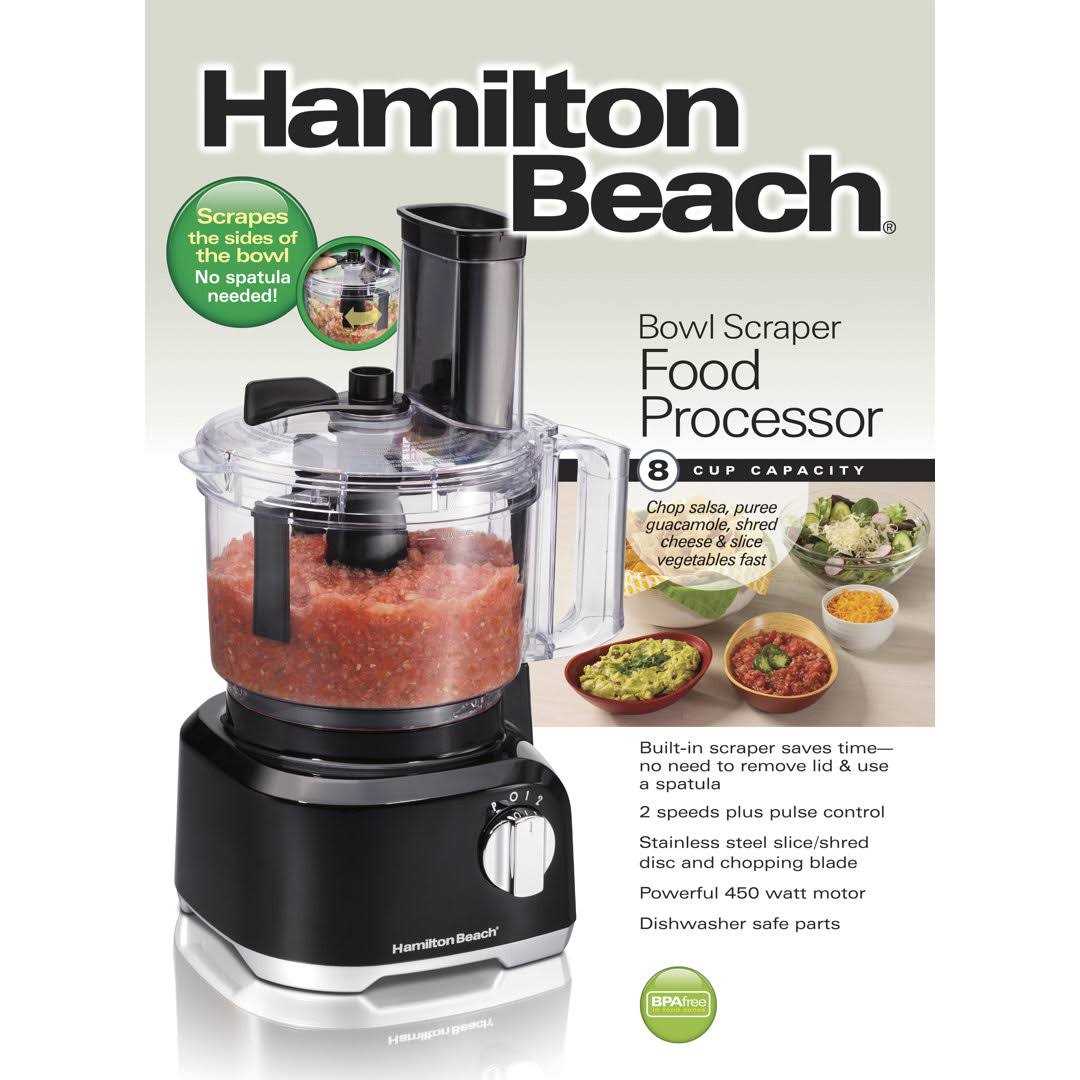Hamilton Beach Bowl Scraper 8 Cup Food Processor