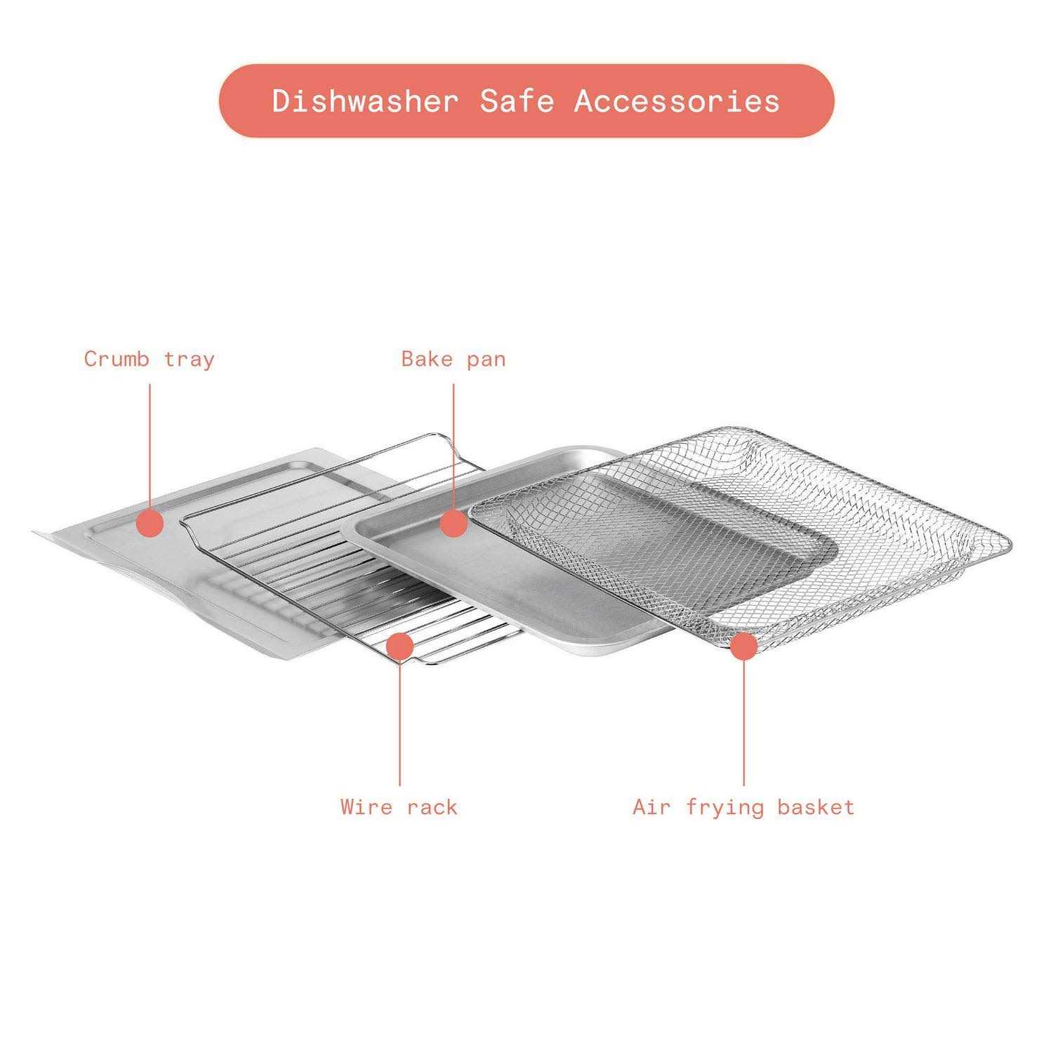 Beautiful Infrared Air Fry Toaster Oven 9-Slice