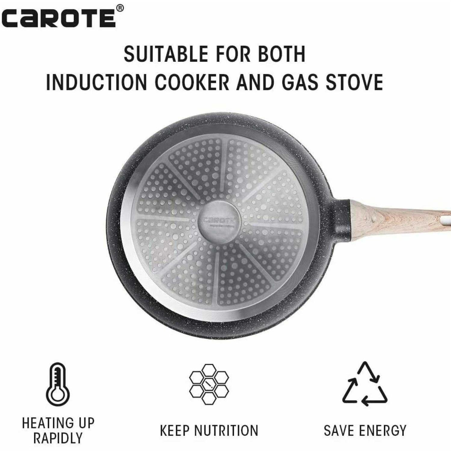 Carote Nonstick Frying Pan Skillet,Non Stick Granite Fry Pan Egg Pan Omelet Pans