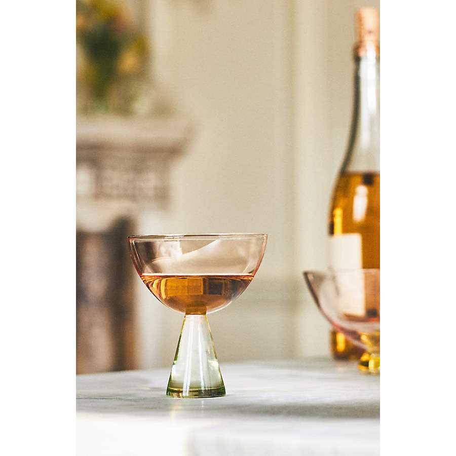 Ramona Coupe Glasses Set of 4 by Anthropologie