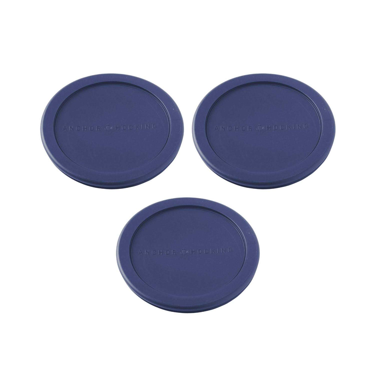 Anchor Hocking 4-Cup Round Food Storage Replacement Lids Set