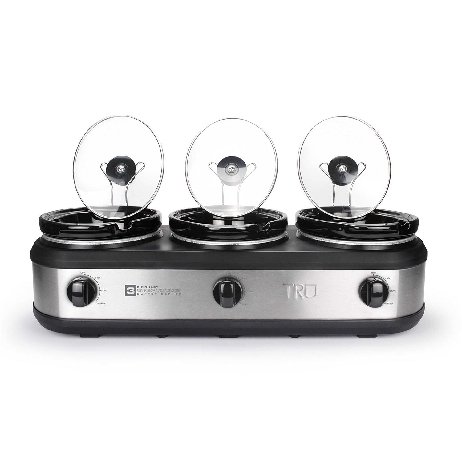 TRU Triple Slow Cooker