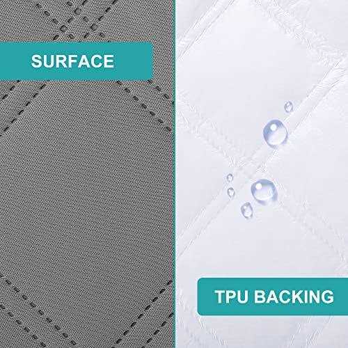 Yoofoss Waterproof Crib Mattress Protector 2 Pack, Quilted Crib Mattress Pad Cover Ultra Soft and Breathable