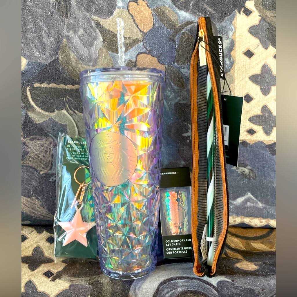 Starbucks Dining Starbucks Holiday 2023 Iridescent Winter White Venti Cold Cup Tumbler